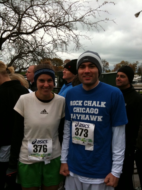 Nick & Kristie, just prior to the 2009 Go Go Green 5K